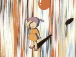  1980s_(style) 1girl animated animated_gif balloon creepy death dying explosion guro hadashi_no_gen hiroshima lowres retro_artstyle qvga retro_artstyle twintails 