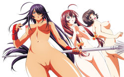 00s 3girls ahoge ass breasts highres ikkitousen kan&#039;u_unchou legs multiple_girls navel nipples nude nude_filter pussy simple_background thighs third-party_edit uncensored white_background rating:Explicit score:70 user:spotless
