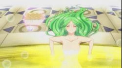  animated animated_gif bath blush bubble green_eyes green_hair kid_icarus lowres nintendo onsen palutena  rating:Sensitive score:19 user:gob
