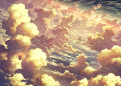 1girl above_clouds bad_id bad_pixiv_id black_hair cloud commentary_request facing_viewer falling floating_hair kami_(yoshipt0716) light_particles light_rays long_hair negative_space original scenery sky sun upside-down rating:Sensitive score:3 user:danbooru