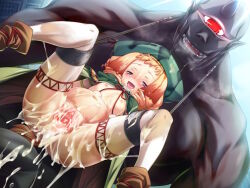  1girl after_rape aftersex animal_ears blush cum cum_in_pussy cum_inflation cum_on_body cum_on_penis cumdrip cyclops decensored dog_ears dog_tail drooling flat_chest functionally_nude game_cg giant giant_male giant_monster happy_sex hat highres hikage_eiji huge_penis inflation interspecies kuroinu_~kedakaki_seijo_wa_hakudaku_ni_somaru~ large_insertion loli mind_break monster muscular muscular_male navel nexton nipples one-eyed open_clothes open_shirt orange_hair penis pussy ruu_ruu sex shirt size_difference spread_legs stomach_bulge sweat tail tears third-party_edit vaginal wet  rating:Explicit score:44 user:naughtywulf