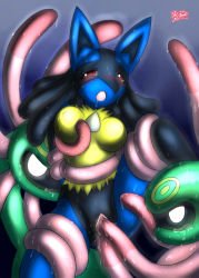 furry highres lucario mn_xenx nintendo personification pokemon source_request tentacles rating:Explicit score:37 user:streetkiller1795