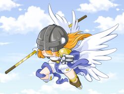 angel angel_boy angemon belt digimon digimon_(creature) mask wings