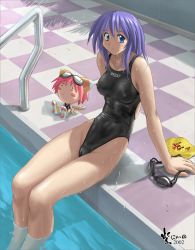 cameltoe cleft_of_venus competition_swimsuit high_cut_kingdom nipples nyanko_batake one-piece_swimsuit swimsuit rating:Questionable score:10 user:patachon