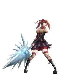 1girl amy_sorel bandai_namco boots drill_hair gothic_lolita lolita_fashion red_hair solo soul_calibur sword thighhighs twin_drills twintails weapon rating:Questionable score:5 user:twilight_jester