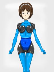 1girl absurdres areola_slip ass bad_tag black_bodysuit blue_bodysuit blue_gloves blue_legwear bodysuit boots breasts brown_eyes brown_hair bulge clitoris covered_erect_nipples dress elbow_gloves erect_clitoris erection erection_under_clothes female_focus gloves godzilla:_city_on_the_edge_of_battle godzilla:_planet_of_the_monsters godzilla:_the_planet_eater godzilla_(series) headband headgear highres latex latex_bodysuit latex_boots latex_dress latex_gloves latex_legwear latex_leotard latex_suit leotard long_glove looking_at_viewer medium_breasts navel nipples polygon_pictures redrawn revision shiny_bodysuit shiny_latex skin_tight skin_tight_clothing skin_tight skin_tight smile stray_123 thick_thighs thighhighs thighs toho toho_(film_company) vaginal yuko_tani rating:Explicit score:4 user:Hunterman121