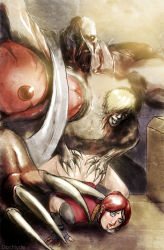 1girl artist_name bent_over bottomless brown_hair claire_redfield claws cum dochyde doggystyle highres monster rape resident_evil resident_evil_2 sex sex_from_behind vaginal william_birkin rating:Explicit score:41 user:GoBear