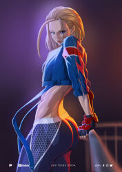  1girl abs breasts cammy_white highres laditos_baldosa muscular muscular_female simple_background street_fighter street_fighter_6 tagme thighs  rating:Sensitive score:8 user:boznsj