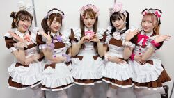  5girls at-home_cafe chimu fuwaru highres hitomi_(at-home_cafe) maid mizukin multiple_girls photo_(medium) yumemero 