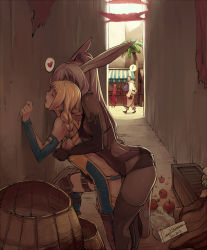  ! 00s 1boy 2013 2girls against_wall alley animal_ears apple ass bag bare_shoulders bent_over blonde_hair box braid grabbing_another&#039;s_breast breast_press breasts closed_eyes couple dark-skinned_female dark_skin dated detached_sleeves drooling elbow_gloves faustsketcher femdom final_fantasy final_fantasy_xii fingering fingering_from_behind fingerless_gloves food fran_(ff12) fruit gloves grabbing grabbing_from_behind hand_on_wall heart interracial interspecies leaning_forward leg_lift long_hair medium_breasts moaning multiple_girls open_mouth penelo ponytail public_indecency rabbit_ears saliva sex sex_from_behind shopping_bag speech_bubble spoken_heart standing standing_sex stealth_fingering stealth_sex sweat thigh_strap thighhighs twin_braids viera white_hair yuri  rating:Explicit score:1068 user:danbooru