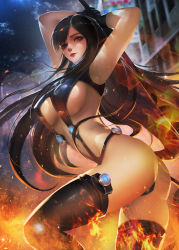 1girl armpits ass black_hair breasts gantz highres large_breasts long_hair revealing_clothes shimohira_reika sideboob skin_tight solo tagme thighhighs thighs turewindwalker rating:Questionable score:41 user:CeliaLover
