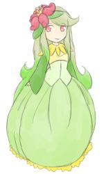chibicyndaquil flower green_hair lilligant orange_eyes personification pokemon rating:Sensitive score:4 user:ChibiCyndaquil