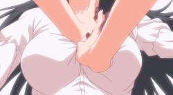 aki_sora animated animated_gif anime_screenshot bouncing_breasts breasts large_breasts lowres nipples no_bra screencap shirt sumiya_kana undressing white_shirt rating:Explicit score:175 user:fapsam