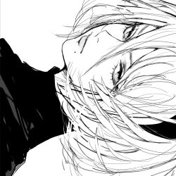  2b_(nier:automata) greyscale inoitoh looking_at_viewer monochrome nier:automata nier_(series) simple_background white_hair  rating:General score:0 user:TyroneLovesCrack