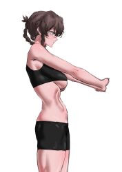  absurdres amane_suzuha highres koha_(hlrqkqwd_2652) steins;gate stretching tagme thighs toned_female  rating:General score:15 user:XFR9