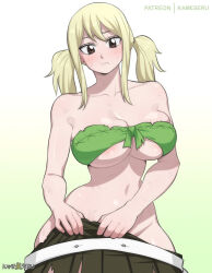  1girl blonde_hair breasts fairy_tail kameseru large_breasts lucy_heartfilia solo 