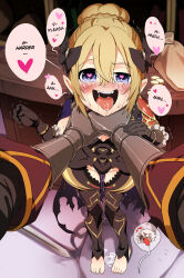  1boy 1girl absurdres age_difference ahegao armor armpits ascot asphyxiation bag barefoot black_armor blonde_hair blue_eyes bow breasts cape chibi claymore_(sword) cleavage coin coin_purse commission commissioner_upload counter crying crying_with_eyes_open dark-skinned_male dark_skin dragon_girl drooling dropping eudetenis fang fire_emblem fire_emblem_fates frilled_sleeves frills gauntlets gloves greatsword hair_between_eyes hair_bun hair_ornament hands_on_another&#039;s_neck heart heart-shaped_pupils highres imminent_penetration jaw_drop kana_(female)_(fire_emblem) kana_(fire_emblem) leather leather_armor leather_gloves leg_armor leotard loli looking_at_viewer masochism niles_(fire_emblem) nintendo open_mouth pauldrons pov pussy_juice pussy_juice_drip pussy_juice_puddle pussy_juice_stain pussy_juice_trail rolling_eyes ryona sadism saliva saliva_trail shadow shield shop short_hair shoulder_armor size_difference smile snot snot_trail sobbing stone_floor strangling surprised sweat sword symbol-shaped_pupils tearing_up tears teeth thigh_gap thighs torn_cape torn_clothes trembling weapon white_hair you_gonna_get_raped  rating:Explicit score:325 user:Wanderer2691