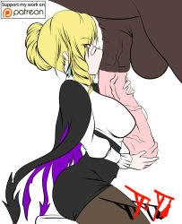  1girl animal_penis ass bestiality blonde_hair breasts glasses glynda_goodwitch handjob highres horse horse_penis penis rwby suicidetoto text_focus uncensored  rating:Explicit score:53 user:DarthDaniel96