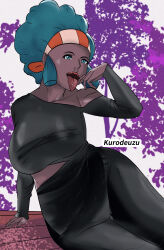  absurdres afro ass breasts creatures_(company) dark_skin dressing game_freak highres huge_ass large_breasts lenora_(pokemon) nintendo piercing pokemon pokemon_bw pokemon_emerald pokemon_rse self-upload 