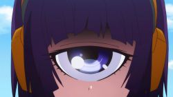  10s 1girl animated animated_gif blue_eyes cyclops manako monster_girl monster_musume_no_iru_nichijou one-eyed purple_hair short_hair solo  rating:Sensitive score:25 user:arutos