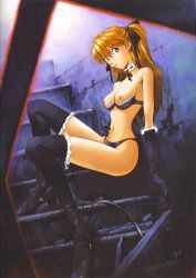  blue_eyes breasts lingerie long_hair neon_genesis_evangelion nude_filter official_art_nude_filter official_style red_hair sadamoto_yoshiyuki souryuu_asuka_langley thighhighs third-party_edit underwear  rating:Questionable score:39 user:BIGCHEESE55