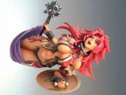  00s 1girl figure mace photo_(medium) queen&#039;s_blade red_hair risty_(queen&#039;s_blade) shield weapon  rating:Questionable score:14 user:water_ling
