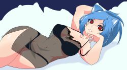  absurdres blue_hair cat_girl highres nicole_watterson skel  rating:Sensitive score:14 user:danbooru
