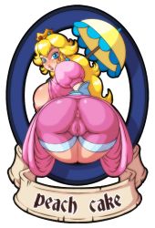  1girl anus ass blonde_hair blue_eyes blush breasts cameltoe crown demien dress earrings huge_ass jewelry large_breasts looking_at_viewer mario_(series) nintendo nipples pants pink_dress pink_shorts princess princess_peach puffy_nipples pussy shorts skin_tight super_mario_bros._1 thick_thighs thighs tight_clothes tight_pants uncensored upskirt wide_hips  rating:Explicit score:84 user:ujnmhgyuj