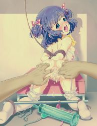 1boy 1girl aftersex anus ass bdsm blush bondage bound crying cum cumdrip flat_chest loli nanjou_asuka nipple_clamps nipples original pov pussy restrained rope spread_ass spread_pussy spreader_bar tagme rating:Explicit score:106 user:loliplugger