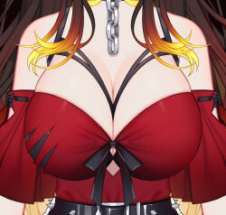  1girl breast_focus breasts cleavage female_focus indie_virtual_youtuber large_breasts long_hair official_art screencap sinder_(vtuber) solo virtual_youtuber  rating:Questionable score:14 user:Monster_Girl_Lover