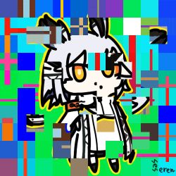 1girl animated animated_gif arknights lowres mosaic_pattern pixelated ptilopsis_(arknights) seseren rating:General score:5 user:Hinata_2-8