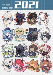  ! 1other 6+boys 6+girls amiya_(arknights) angelina_(arknights) animal_ear_fluff animal_ears animalization arknights artist_name ascot bandaged_leg bandages black_coat black_dress black_eyes black_hair black_jacket black_scarf black_skirt blue_eyes blue_hair blue_hat blue_jacket blue_skirt brown_hair cane cat_boy cat_ears cat_tail ceobe_(arknights) chibi christine_(arknights) closed_eyes coat dated demon_horns demon_tail doctor_(arknights) dog_ears dress ears_through_hood elysium_(arknights) english_text executor_(arknights) fire flamebringer_(arknights) food fur-trimmed_coat fur_trim gradient_hair gradient_jacket green_dress green_eyes grey_hair grey_shirt grid_background halo hat head_wings highres holding holding_cane holding_food holding_ice_cream hood hooded_jacket horns ice_cream jacket kal&#039;tsit_(arknights) kettle lappland_(arknights) letter long_hair looking_at_viewer looking_to_the_side mask mizuki_(arknights) multicolored_hair multiple_boys multiple_girls mushroom nitrogen_owo one_eye_closed pawpads phantom_(arknights) purple_ascot purple_eyes purple_hair rabbit_ears red_coat red_eyes red_hair sample_watermark sash scar scar_across_eye scarf shirt silverash_(arknights) simple_background skirt snow_leopard_ears snow_leopard_tail speech_bubble spoken_exclamation_mark streaked_hair surtr_(arknights) swept_bangs sword tail tequila_(arknights) thorns_(arknights) too_many_watermarks w_(arknights) watermark weapon weapon_on_back white_background white_hair white_jacket white_sash white_shirt wings wolf_ears wolf_tail yellow_eyes 