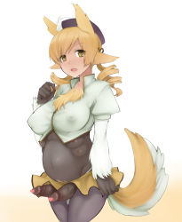 10s 1girl abubu animal_ears blonde_hair censored covered_erect_nipples cowboy_shot drill_hair extra_breasts extra_ears extra_penises futanari hat heart heart_censor mahou_shoujo_madoka_magica mahou_shoujo_madoka_magica_(anime) monster_girl multiple_ears multiple_penises navel open_mouth penis pregnant skirt solo tail tomoe_mami twin_drills twintails yellow_eyes rating:Explicit score:135 user:thebatman