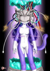  animal_ears cat cat_ears furry highres mn_xenx nude purple_hair simple_background tabbia tail  rating:Questionable score:1 user:DarkMistress99