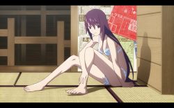  16:10 bakemonogatari feet monogatari_(series) purple_hair screencap senjougahara_hitagi  rating:Questionable score:15 user:overdriveteleporter