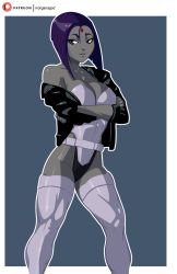 1girl breasts dc_comics morganagod raven_(dc) solo tagme teen_titans rating:Questionable score:27 user:Anon_Perv