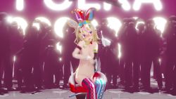  1girl 3d animal_ear_fluff animal_ears animated ass audible_music belly blonde_hair blush breasts clown_girl clown_hat dancing fennec fennec_ears fennec_fox fennec_tail fox fox_girl hair_ornament hololive music navel nipples no_bra no_panties no_pants omaru_polka photographer puppet puppet_strings purple_eyes pussy singing sitting solo_focus sound tail uncensored video virtual_youtuber アダムスミス  rating:Explicit score:53 user:Sandalo