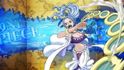 1girl alabasta angry blue_hair breasts cleavage large_breasts long_hair looking_at_viewer nefertari_vivi one_piece tagme rating:Sensitive score:10 user:Ruffy16