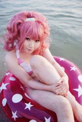 1girl anya_alstreim code_geass cosplay destiny_doll female_focus looking_at_viewer photo_(medium) pink_hair solo tatsuki rating:Questionable score:2 user:Anonymous