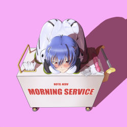  1girl ass ayanami_rei bdsm blue_hair blush bodysuit bondage bound box breasts brown_eyes condom condom_wrapper in_box in_container medium_breasts neon_genesis_evangelion plugsuit public_use red_eyes reptileye restrained service_station short_hair skin_tight solo stuck tissue tissue_box  rating:Questionable score:245 user:danbooru