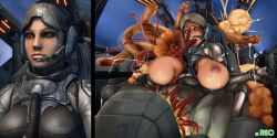  ahegao aircraft alien banshee_(starcraft) bodysuit breast_expansion grabbing_another&#039;s_breast breasts_squeezed_together breasts breasts_out cockpit corruption creature_inside grabbing infestation infested_terran_(starcraft) lactation military projectile_lactation milk_stain mind_break mind_control mizuburasi monster open_mouth outstretched_arms parasite pilot pilot_suit rolling_eyes spread_legs starcraft starcraft_2 starcraft_2:_heart_of_the_swarm starcraft_2:_legacy_of_the_void starcraft_2:_wings_of_liberty stomach_bulge tentacles terran_(starcraft) torn_bodysuit torn_clothes zerg_(starcraft)  rating:Explicit score:46 user:stureremil1989