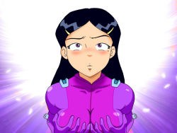 bad_tag black_hair grabbing_another&#039;s_breast breasts mandy purple_uniform sexy_girl totally_spies wallpaper rating:Explicit score:17 user:dj_matei