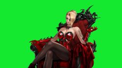 animated blonde_hair blue_eyes breasts cleavage halloween large_breasts live2d mature_(kof) snk tagme the_king_of_fighters the_king_of_fighters_all-stars video 
