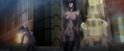  1boy 1girl ass back black_hair breasts character_name dead_space dead_space_aftermath green_eyes highres isabel_cho nipples nolan_stross nude panties screencap short_hair stitched third-party_edit underwear  rating:Explicit score:4 user:animegirl135
