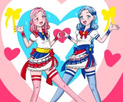 10s 1boy 1girl aged_up androgynous blue_hair dorothy_west highres king_of_prism king_of_prism_by_prettyrhythm pink_hair pretty_rhythm pretty_series pripara reona_west siblings trap twins  rating:Sensitive score:2 user:Vilzer