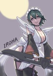  1girl breasts highres iroha_(samurai_spirits) large_breasts maid samurai_spirits solo 