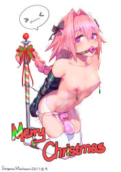  &gt;_&lt; 1boy absurdres armbinder arms_behind_back artificial_vagina artist_name astolfo_(fate) ball_gag bdsm blush bondage bound bow braid breasts collarbone commentary_request dated drooling fate_(series) full_body gag gagged garter_belt garter_straps gorgeous_mushroom hair_between_eyes hair_bow heart heart-shaped_pupils highres kneeling leaning_forward long_hair looking_at_viewer male_focus male_penetrated merry_christmas nipple_tassels nipples penis pink_hair purple_eyes ribbon saliva sex_toy simple_background small_breasts solo spoken_expression symbol-shaped_pupils tears thighhighs trap trembling white_background white_thighhighs  rating:Explicit score:278 user:danbooru