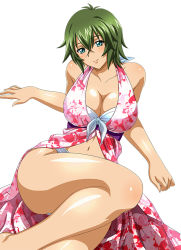  00s breasts green_hair ikkitousen kyocho_chuukou large_breasts tagme thighs  rating:Sensitive score:24 user:Garlyle