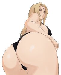  1girl absurdres ass blonde_hair breasts highres huge_ass large_breasts naruto_(series) solo tsunade_(naruto)  rating:Questionable score:48 user:jojosstand
