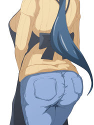 10s 1girl apron ass bad_id bad_pixiv_id blue_hair breasts denim from_behind gundam gundam_build_fighters highres iori_rinko jeans large_breasts long_hair mature_female ocza pants ponytail ribbed_sweater simple_background solo sweater tight_clothes tight_pants very_long_hair white_background woodzzz rating:Sensitive score:59 user:danbooru
